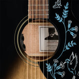 Epiphone Eric Church Hummingbird Dark Signature Acoustic Electric Guitar - Cobra Burst
