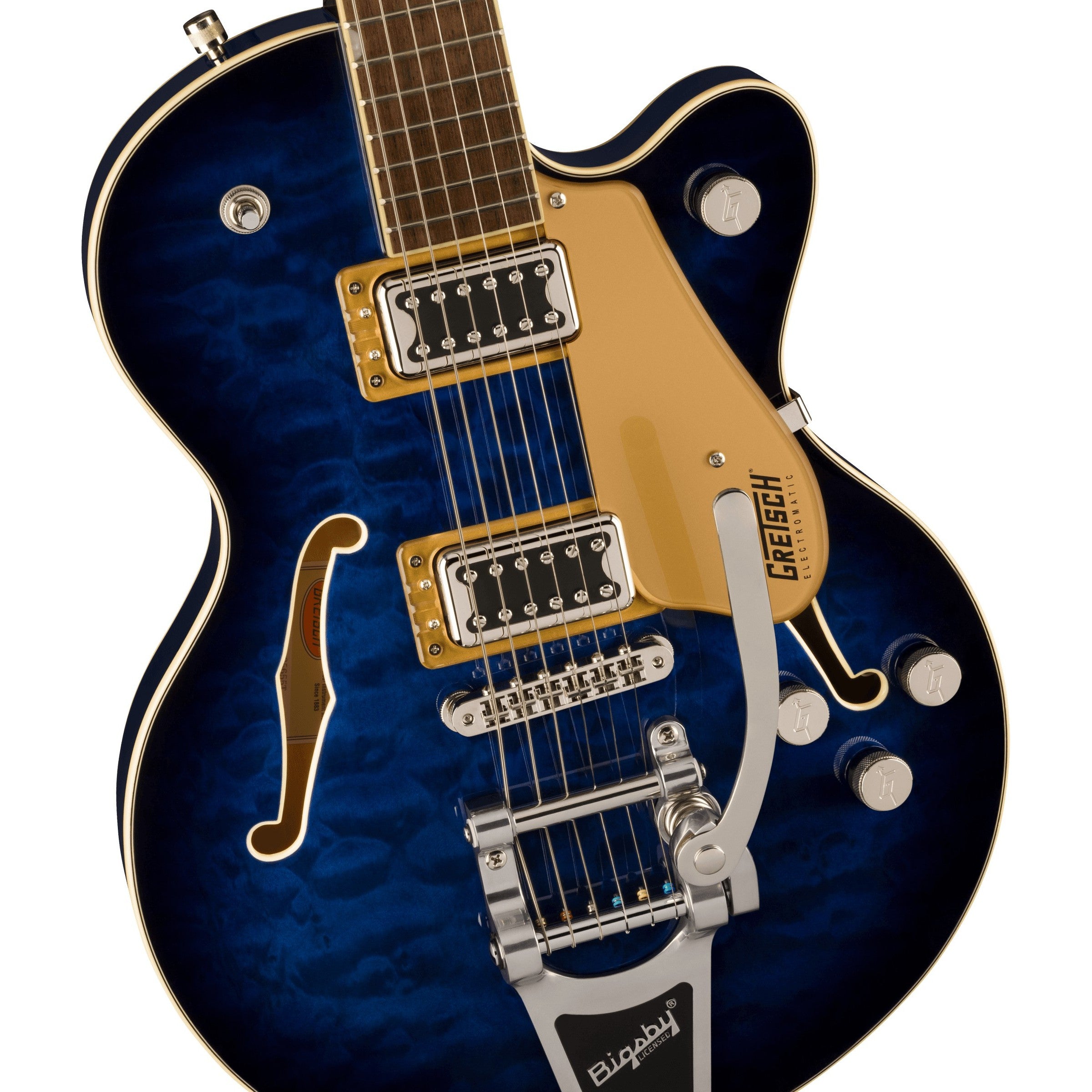 Gretsch Electromatic G5655T-QM Single-Cut - Hudson Sky – Chuck
