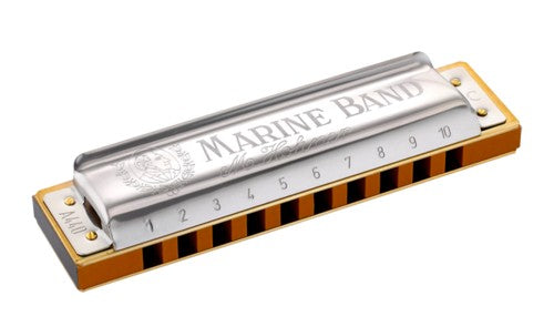 Hohner 364-D Marine Band 12-Hole Harmonica, Key of D