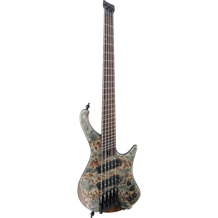 Ibanez EHB Bass Workshop EHB1505MS Ergonomic Headless 5-String Multi-Scale Bass Guitar - Black Ice Flat - New