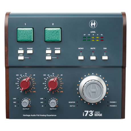 Heritage Audio i73 EDGE 12x16 USB-C Interface with 2x 73-Style Preamps