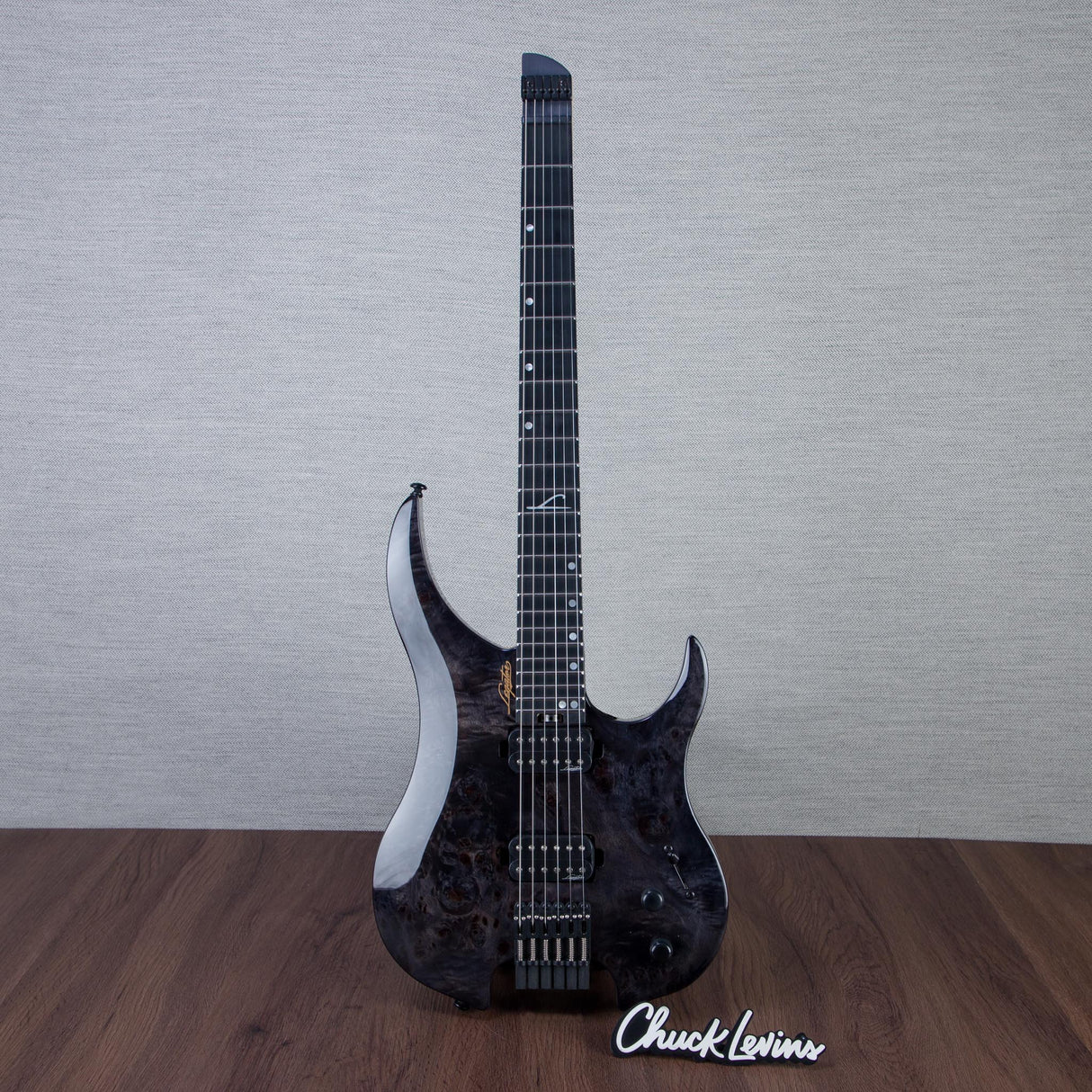 Legator Ghost Super Shred G6SS Electric Guitar - High Gloss Black Burl - #IM25060575