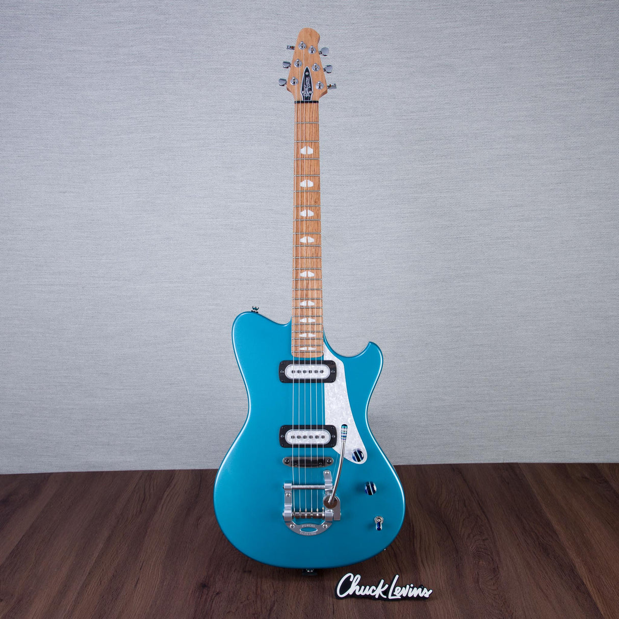 Powers Electric A-Type Electric Guitar - Tourmaline Green Metallic - #B181