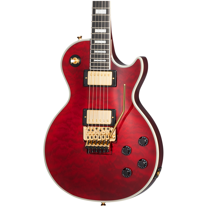 Epiphone Alex Lifeson Les Paul Custom Axcess Electric Guitar - Ruby Red - New