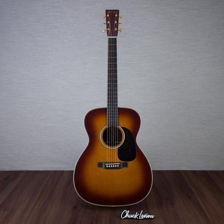Martin NAMM 2024 Custom Shop M/0000 Style Wild Grain East Indian Rosewood/Sitka Spruce Fishman Matrix VT Acoustic Electric Guitar - Ambertone 1933 - #M2875427 - Mint, Open Box