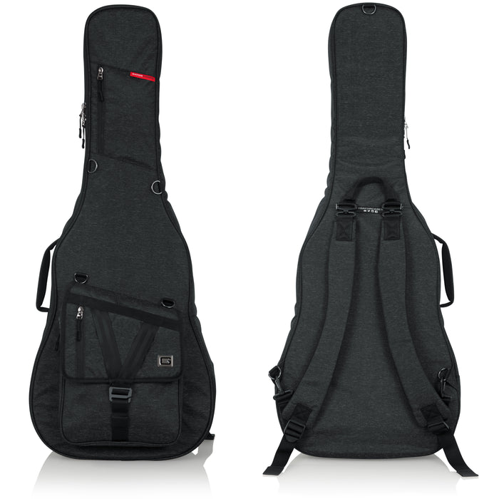 Gator GT-ACOUSTIC-BLK Transit Acoustic Guitar Bag - Charcoal