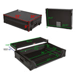 ProX XS-PRIME4WLTBL ATA Flight Case For Denon PRIME 4 G2/PRIME 4 MK2 DJ Controller with Laptop Shelf 1U Rack Space and Wheels - Black