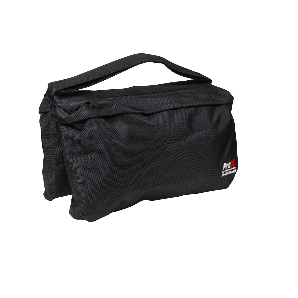 ProX XB-SANDBAG55 55 LBS Capacity Black Double Zipper Saddlebag Sandbag - Empty Bag