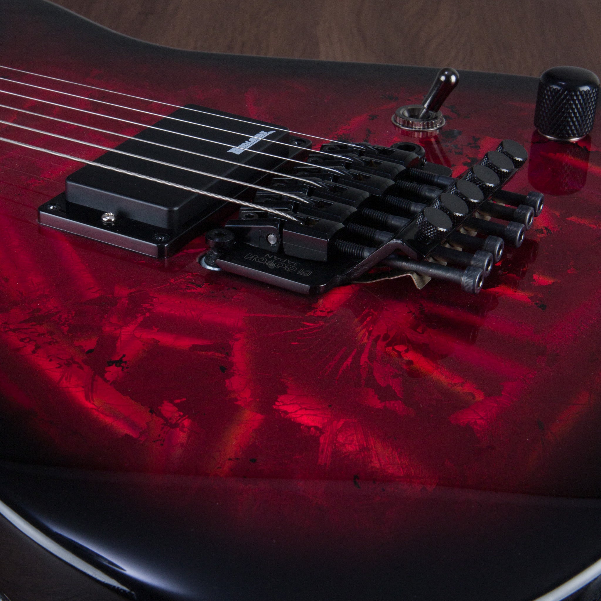 Badlands GX1 Holoflash HS Tremolo Electric Guitar - Holoflash Red