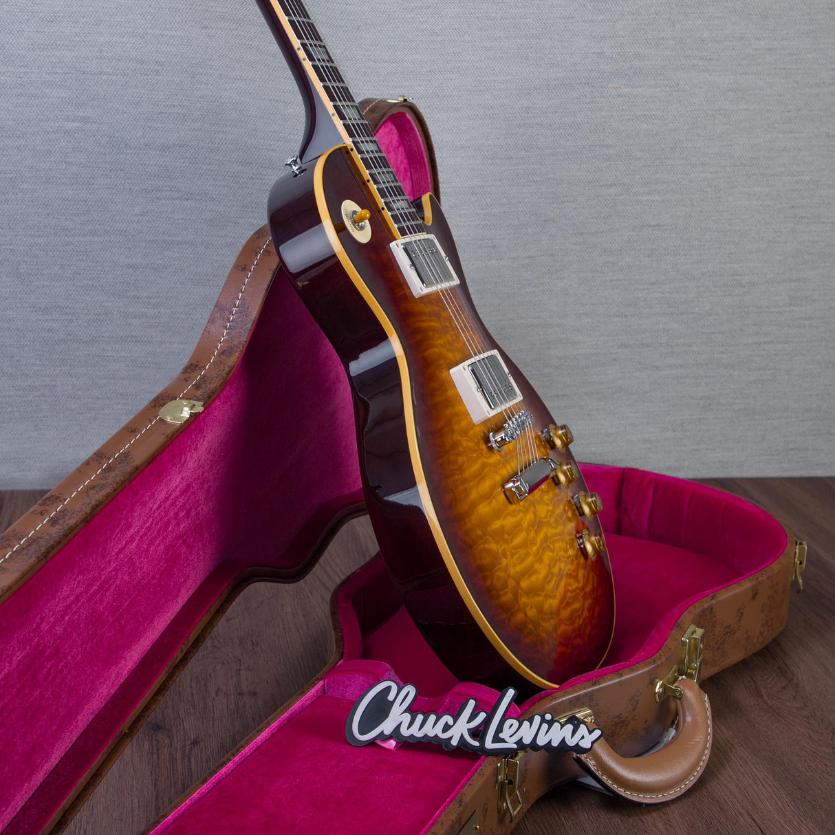 Gibson Custom Shop 1959 Les Paul Standard Reissue 5A Quilt Maple Top Electric Guitar - Faded Tobacco Sunburst - #960148
