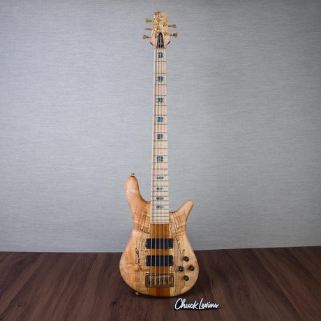 Spector USA Custom NS-5 5-String Electric Bass Guitar - Chestnut Natural - #2224