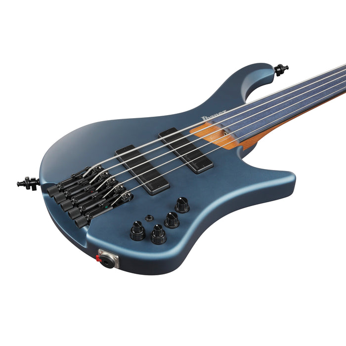 Ibanez EHB Bass Workshop EHB1005F Ergonomic Headless Fretless Bass Guitar - Artic Ocean Matte - New