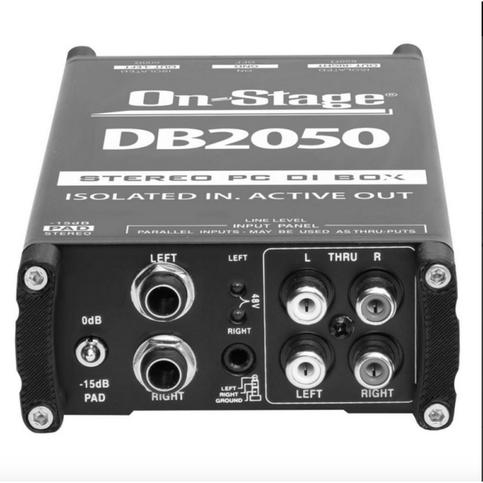 On Stage DB2050 Active Stereo Multimedia DI Box