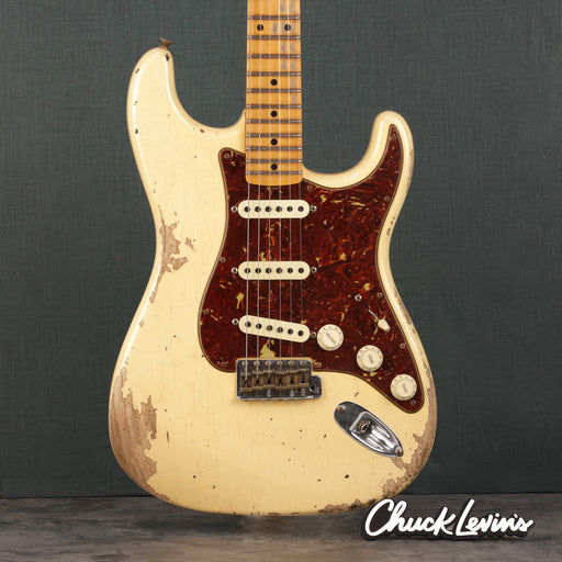 Fender Custom Shop 1956 Stratocaster Heavy Relic Guitar - Aged Vintage White - CHUCKSCLUSIVE - #R117529