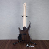 Legator G7FSS Ghost Multiscale 7-String Electric Guitar - Black Flame