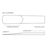 Rico by D'Addario RCA0125 Bb Clarinet Reeds, Strength 2.5, 50-pack