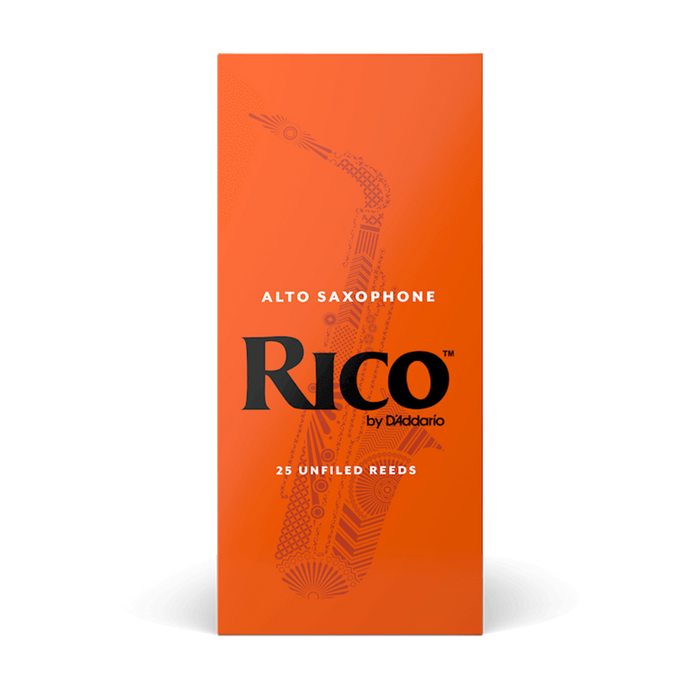 D'Addario RJA25 Rico Unfiled Alto Saxophone Reed - 25-Pack - New,1.5