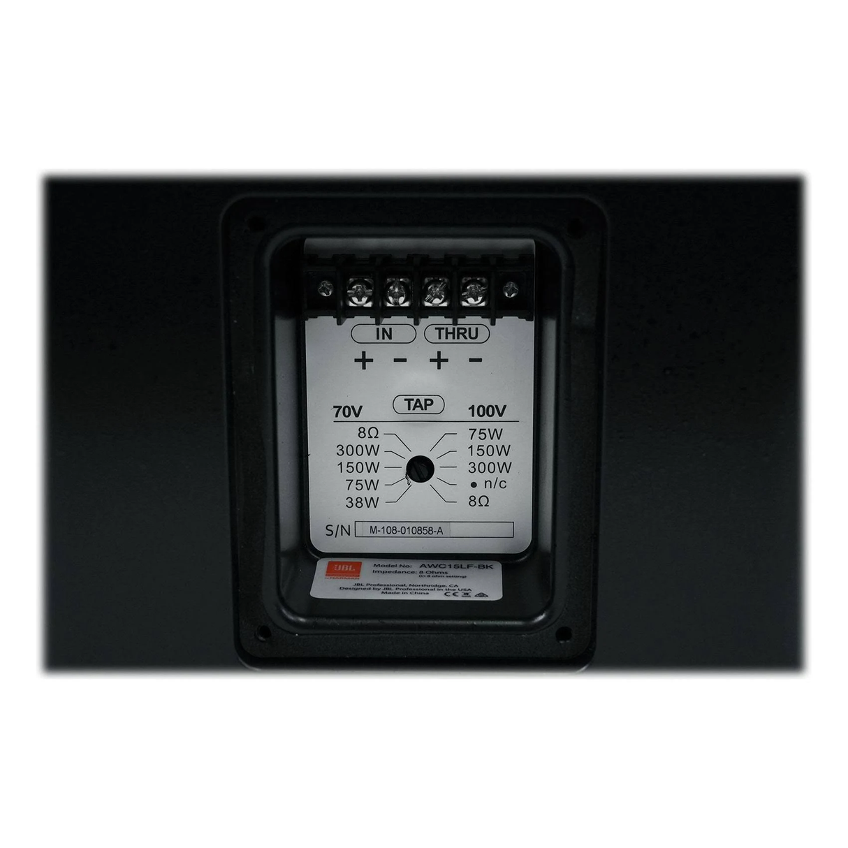 JBL AWC15LF All-Weather Compact Low-Frequency Speaker With 15" LF - Black