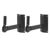 On-Stage Stands SS7322B Adjustable Wall Mount Speaker Brackets - Pair