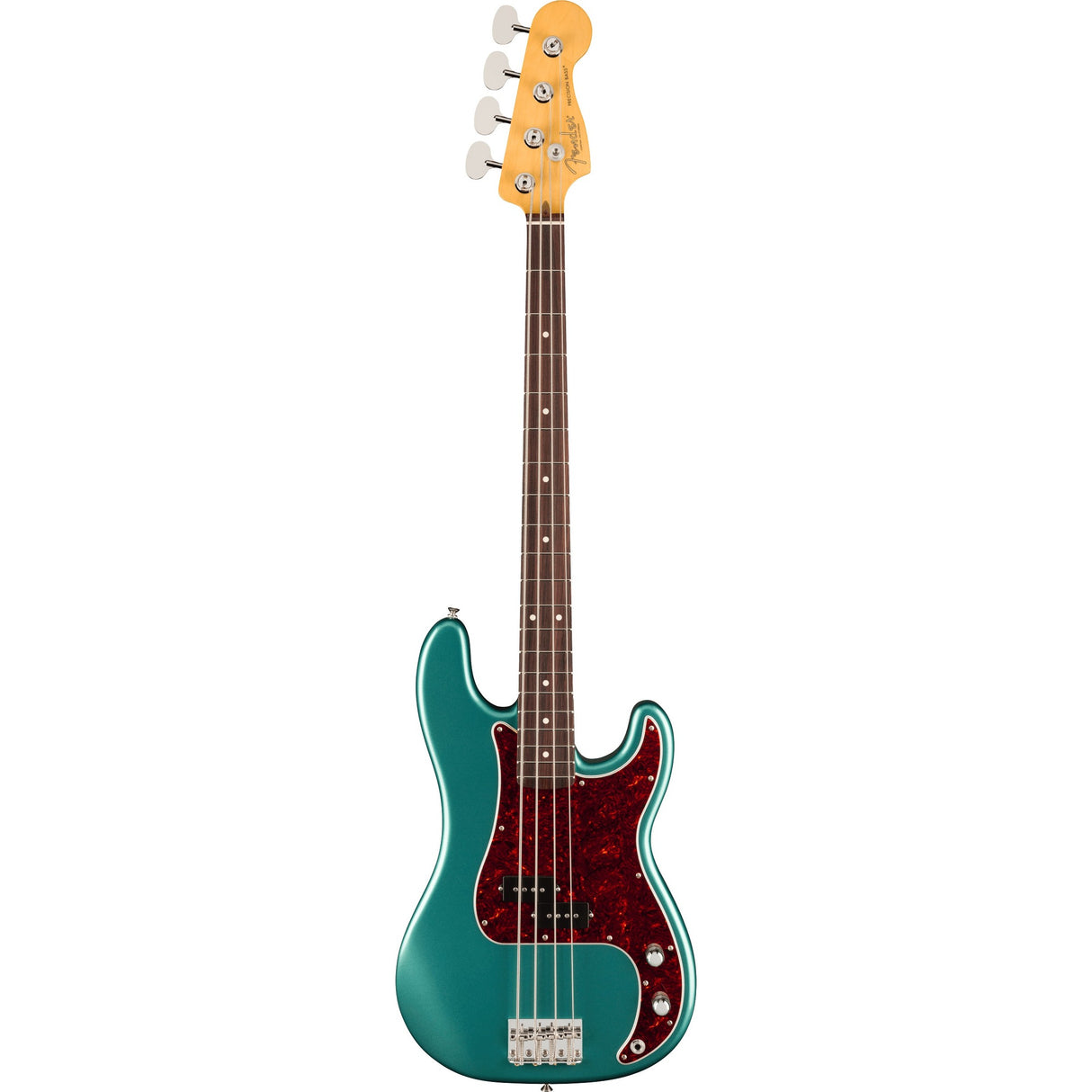 Fender American Professional Classic Precision Electric Bass Guitar, Rosewood Fingerboard - Faded Sherwood Green Metallic