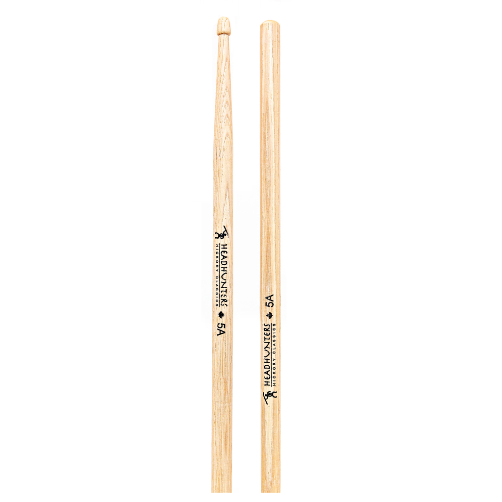 HeadHunters Hickory Classic 5A Drum Sticks