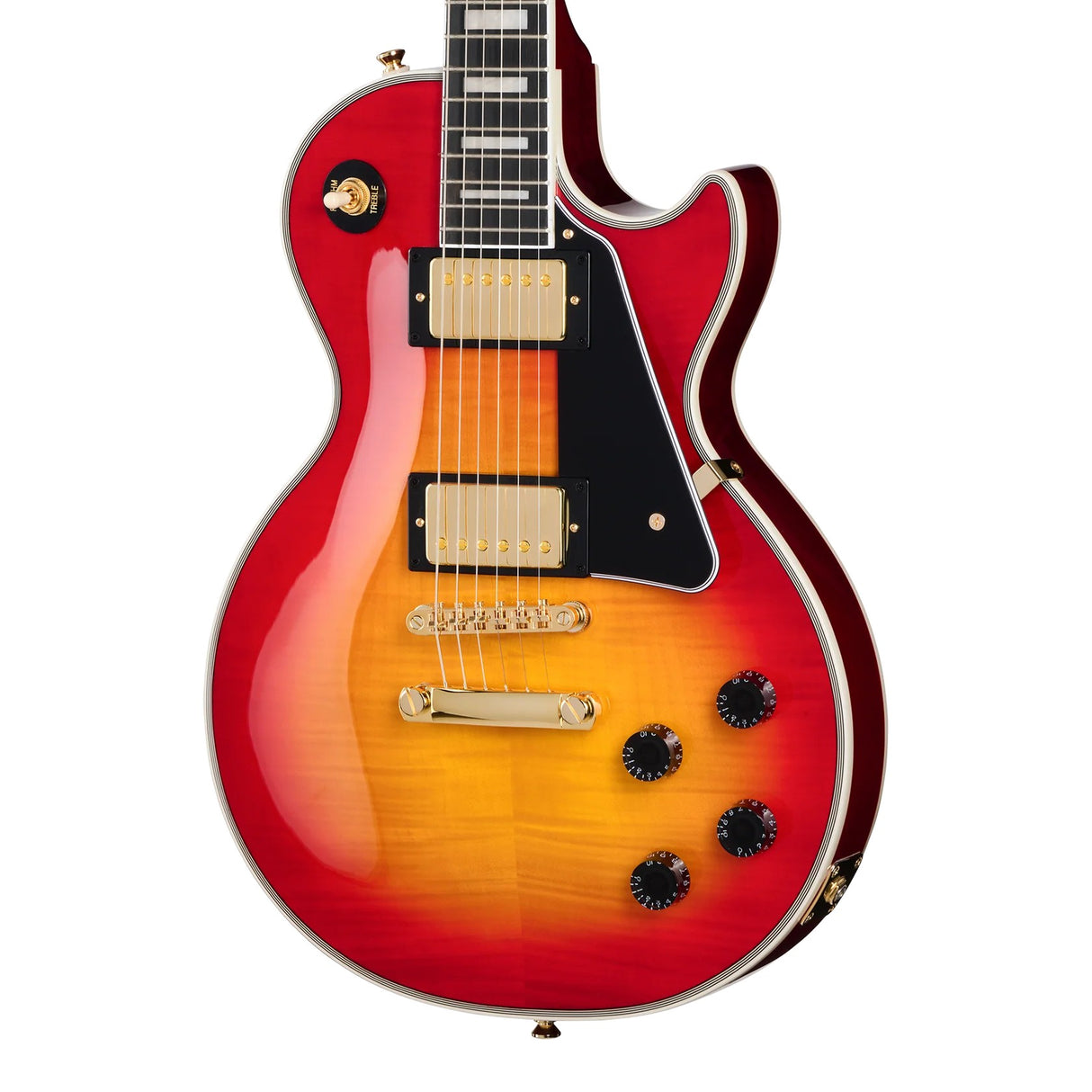 Epiphone Les Paul Custom Figured Electric Guitar - Heritage Cherry Sunburst