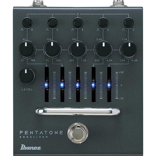 equalizer guitar pedal Ibanez PTEQ Pentatone 5 Band EQ Pedal