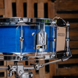 Noble & Cooley 5x14-Inch Solid Ash Shell Snare - Trans Blue Gloss
