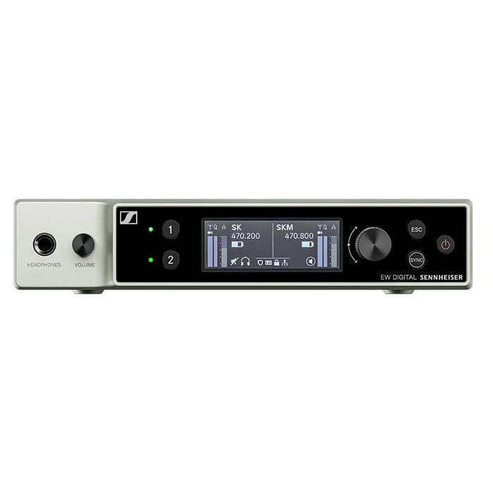 Sennheiser EW-DX EM 2 Two-Channel Digital Half-Rack Receiver - R1-9 Band