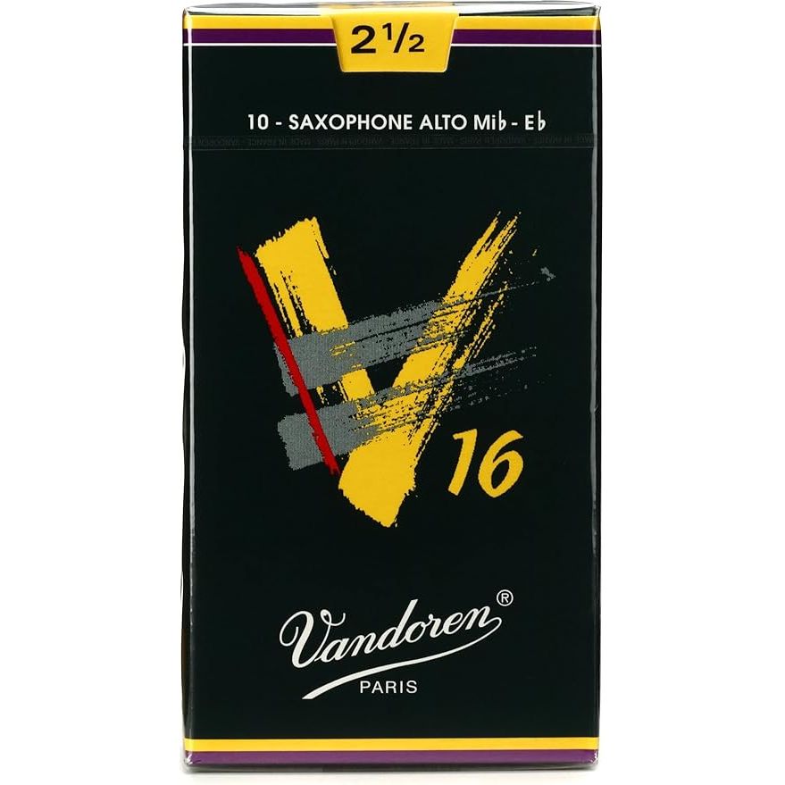 Vandoren V16 10-Pack Alto Saxophone Reeds - 2.5