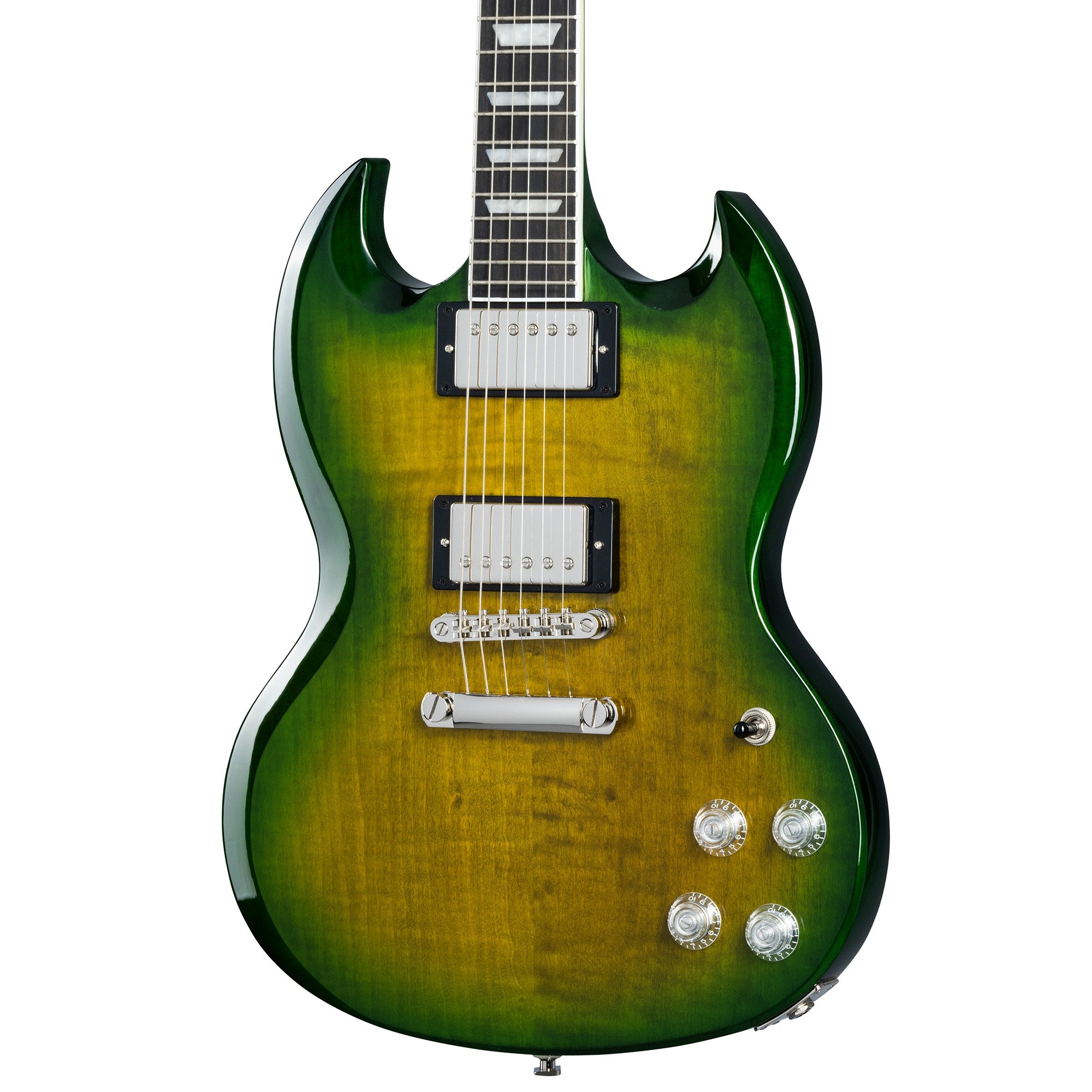 Epiphone SG Modern Figured Electric Guitar - Iguana Burst – Chuck