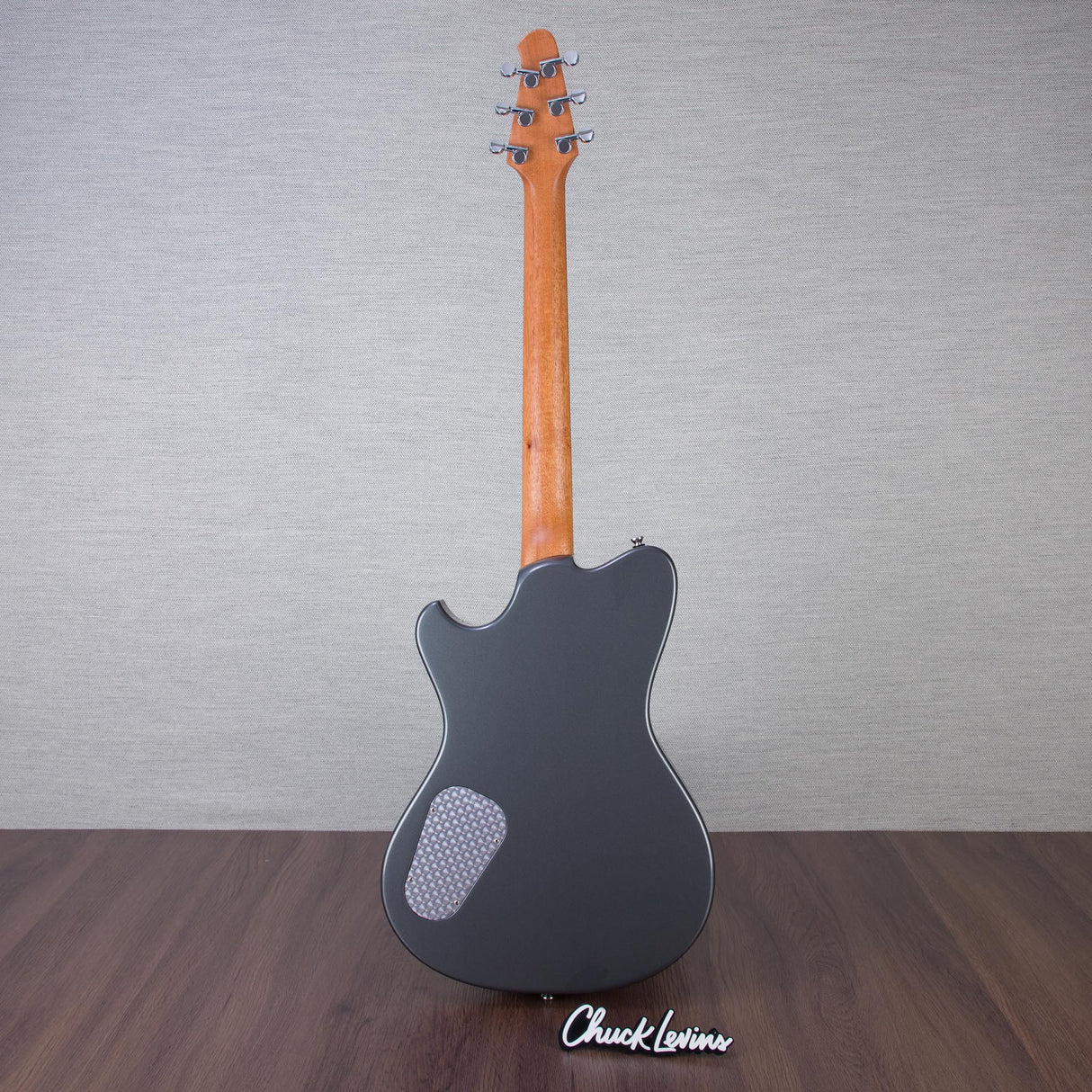 Powers Electric A-Type Electric Guitar - Two Tone Dolomite/Silver Top - #B070