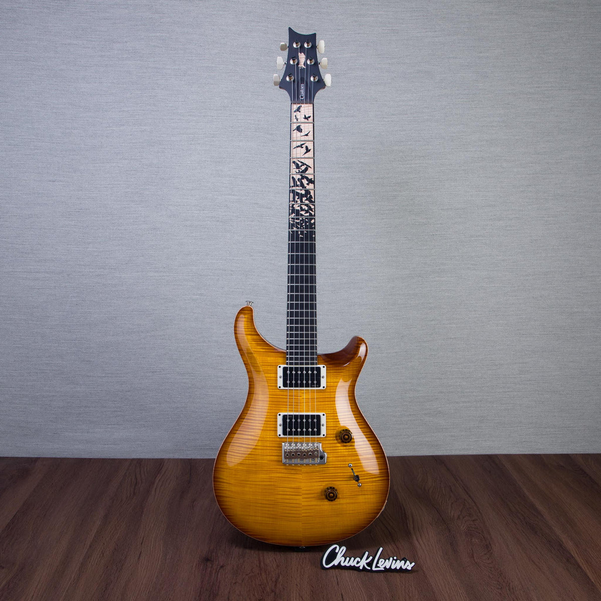 PRS Limited Edition Custom 24 "Birds of a Feather" Electric Guitar - Honey Gold - #0430904