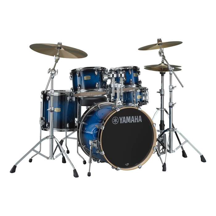 Yamaha Stage Custom Birch 5-Piece Shell Pack with 22-Inch Kick and Hardware Pack - Deep Blue Sunburst