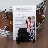 Pearl Music City 14x6.5-Inch Custom Walnut Snare Drum - Natural with Inlays