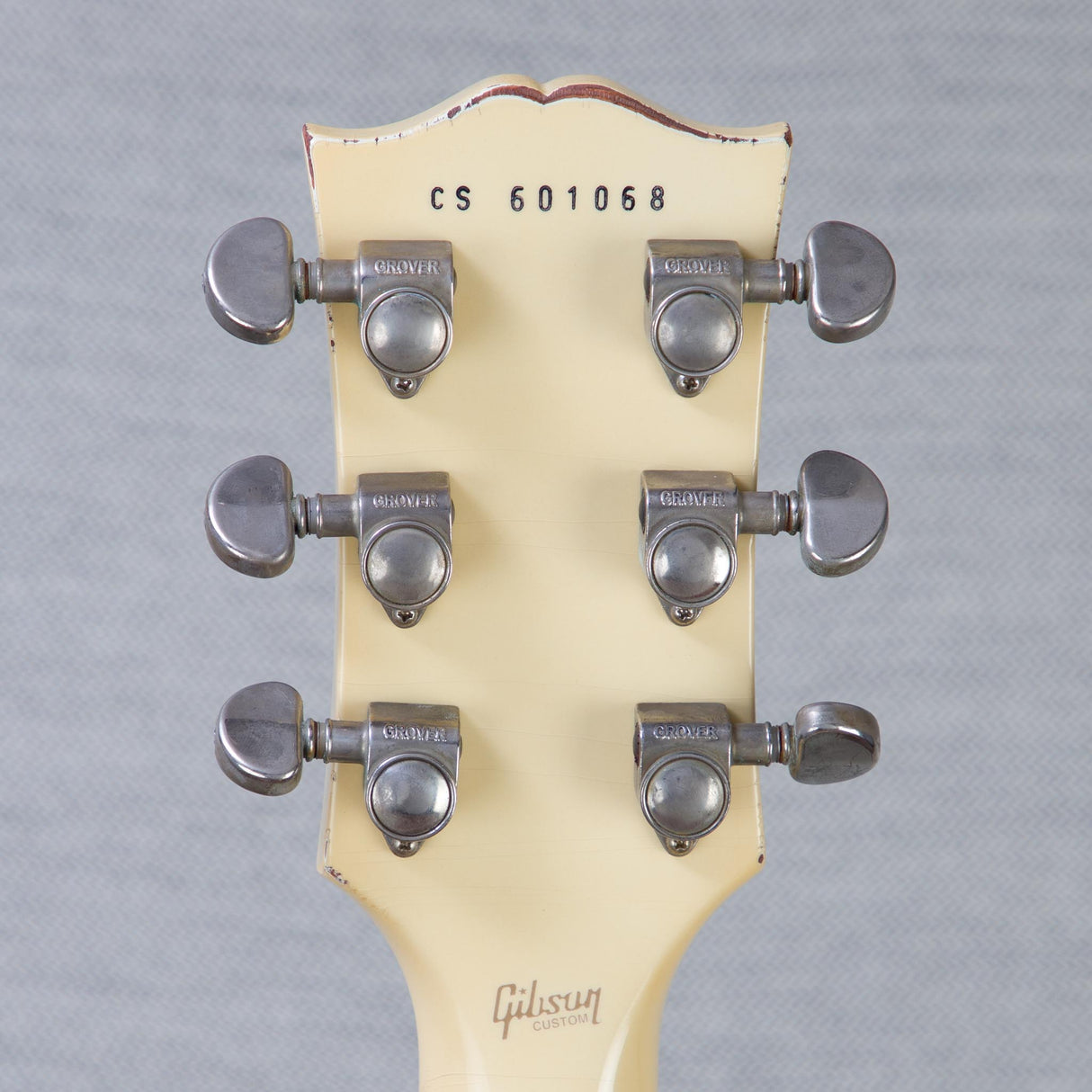 Gibson Custom Shop Murphy Lab SG Custom P-90 Batwing Electric Guitar - Heavy Aged White - #CS601068