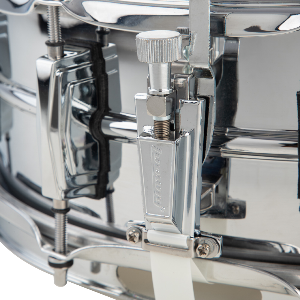 Ludwig 5x14 Inch Chrome Over Brass Snare Drum, Factory B-Stock