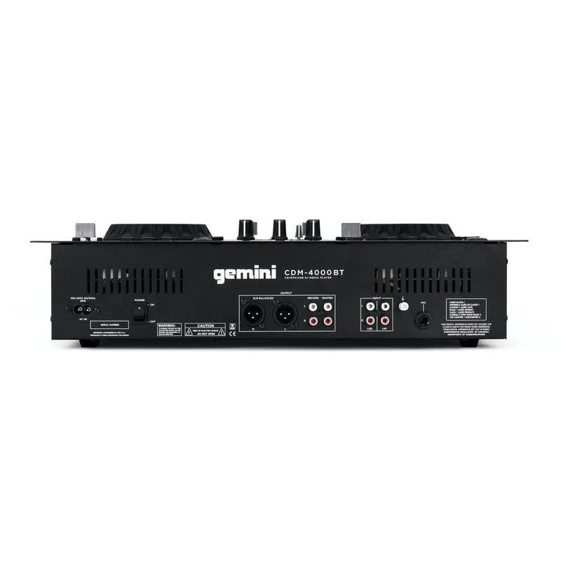 Gemini CDM-4000BT Dual CD/USB Media Player and Mixer with Bluetooth - New
