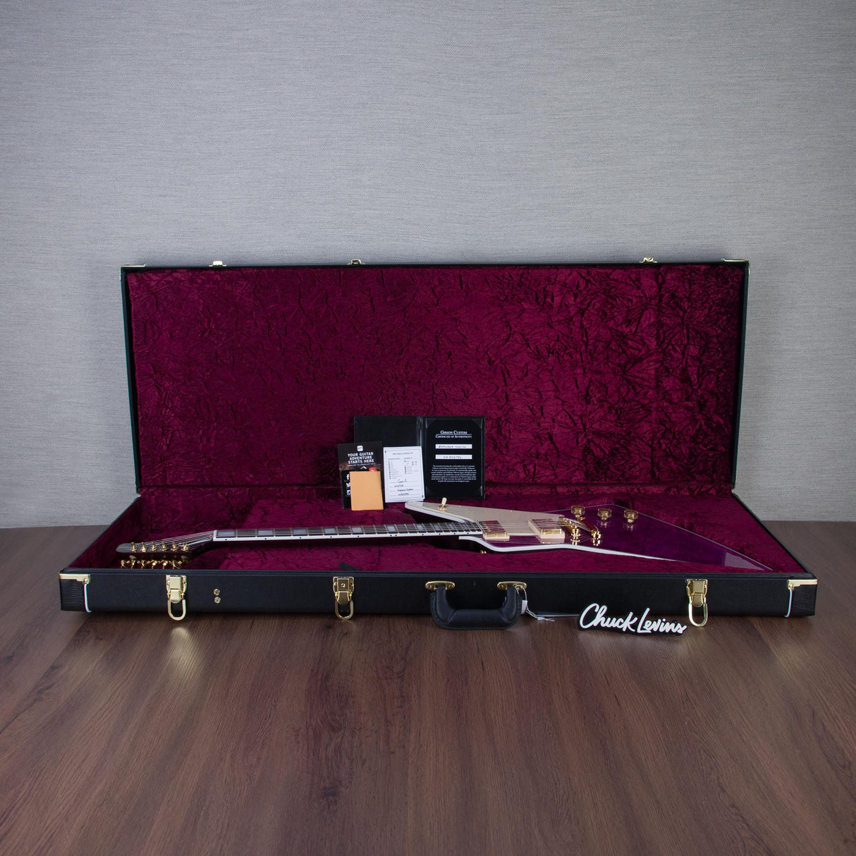 Gibson Custom Shop Explorer Custom VOS Electric Guitar - Trans Violet - #CS503396