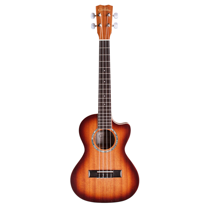 Cordoba 15TM-CE Tenor Cutaway Ukulele - Edgeburst