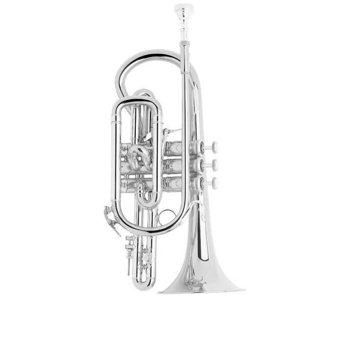 Bach 184SML Stradivarius Bb Cornet Outfit - Silver Plated