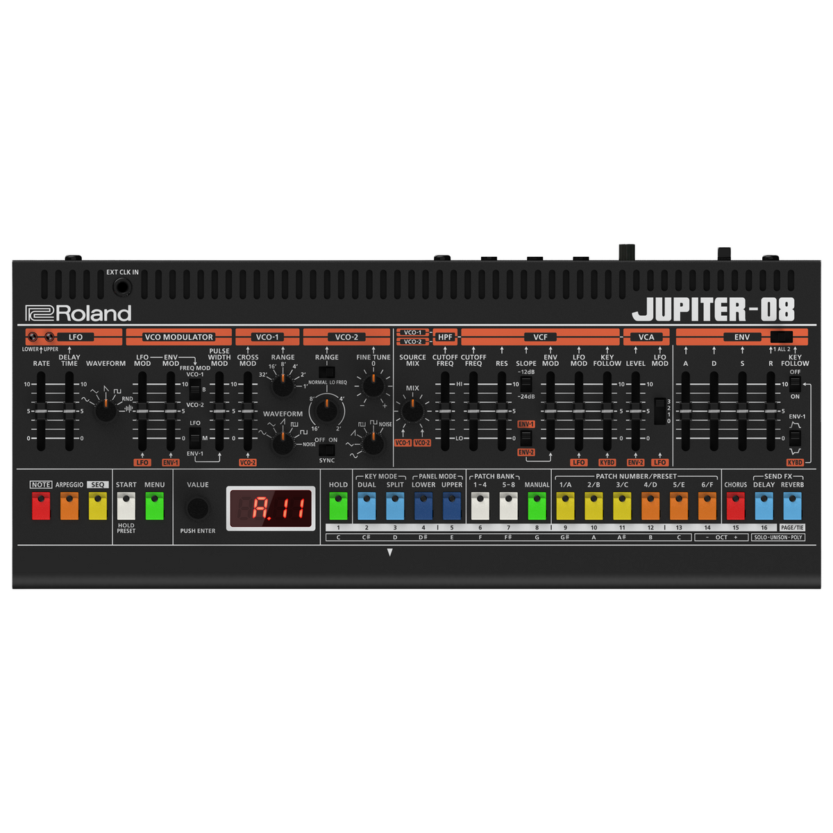 Roland Jupiter-08 Digital Synthesizer Keyboard
