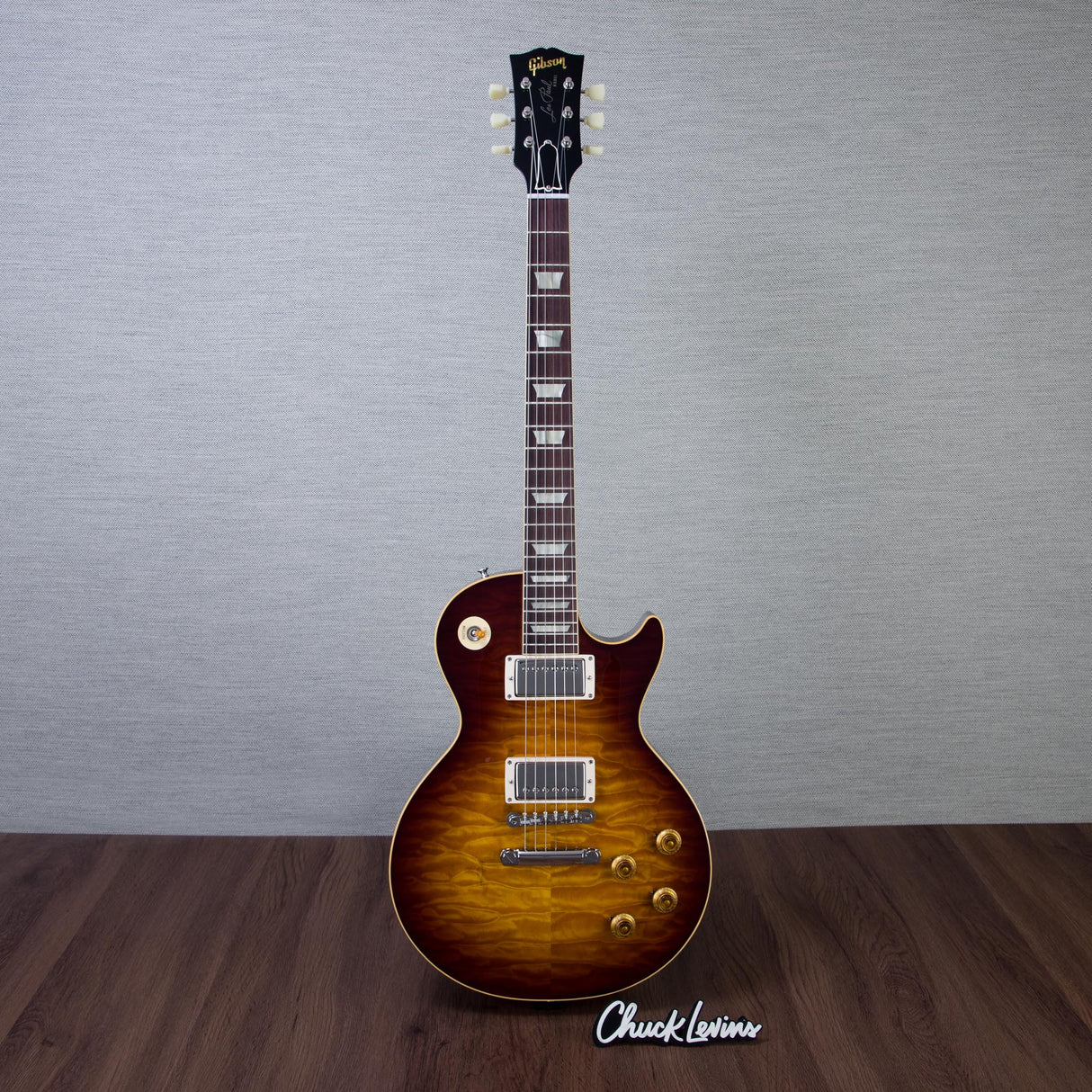 Gibson Custom Shop 1959 Les Paul Standard Reissue 5A Quilt Maple Top Electric Guitar - Faded Tobacco Sunburst - #960104
