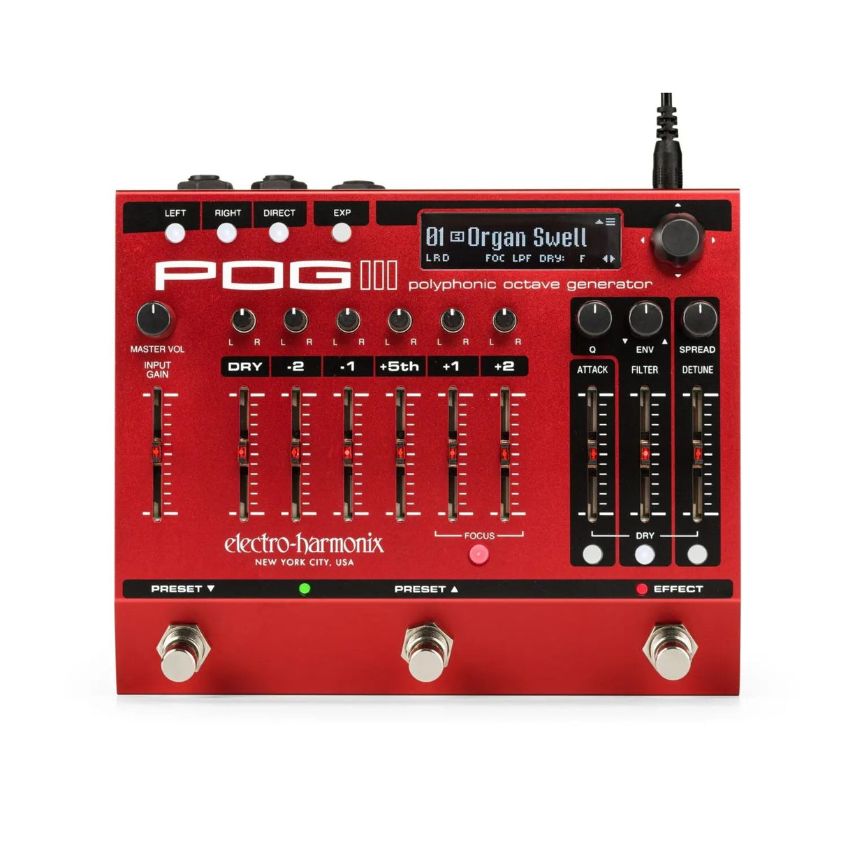 Electro-Harmonix POG3 Polyphonic Octave Generator Effects Pedal