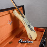 Fender Custom Shop Deluxe Stratocaster Electric Guitar Closet Classic - Vintage White - #R143612