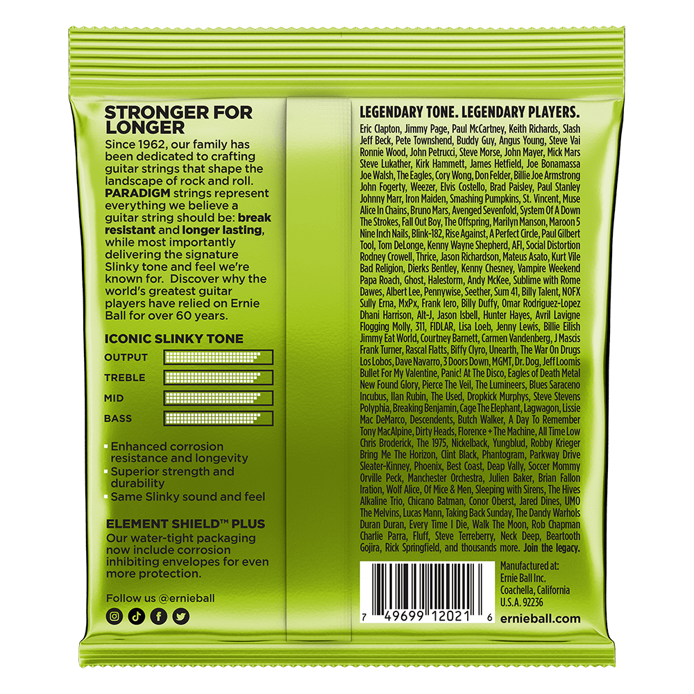 Ernie Ball 2021 Regular Slinky Paradigm Electric Guitar Strings - .010-.046