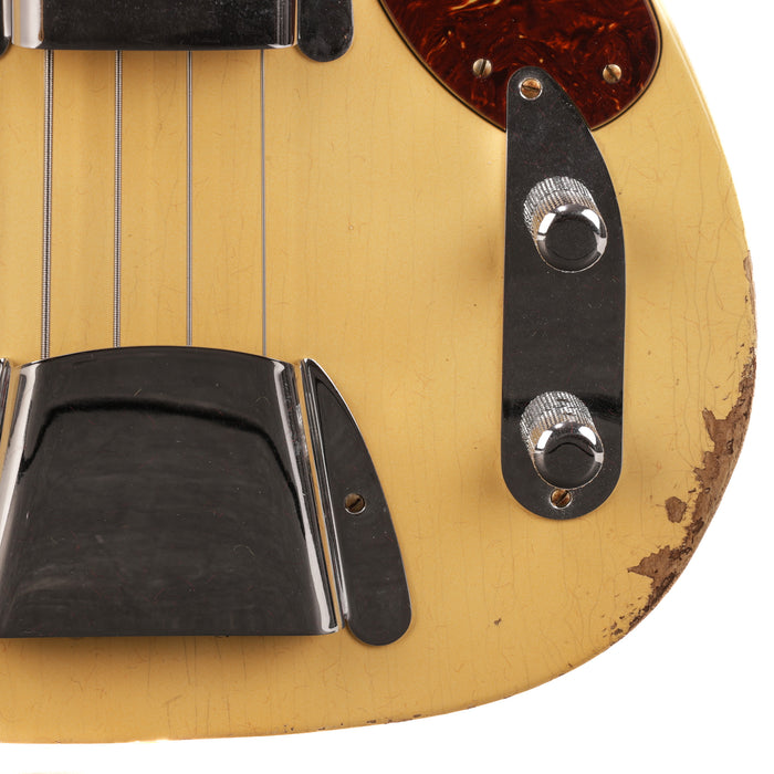 Fender Custom Shop 1951 Precision Bass Heavy Relic - Aged Vintage White - CHUCKSCLUSIVE - #XN3724