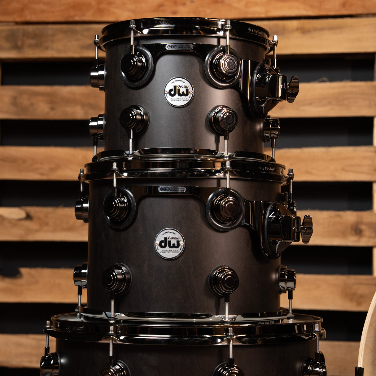 DW Collector's 4-Piece PurpleCore Purpleheart Wood Core Shell Pack - Black