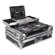 ProX XS-UXLT Universal Flight Style Road For Medium Sized DJ Controllers with Sliding Laptop Shelf