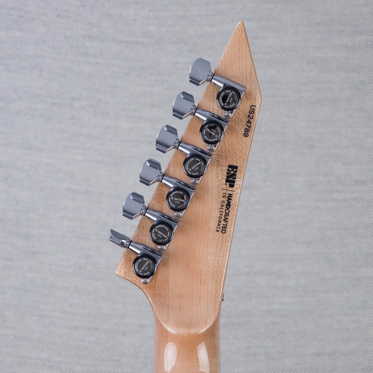 ESP USA M-II NTB NT Electric Guitar - Ghost Flame - #US24788